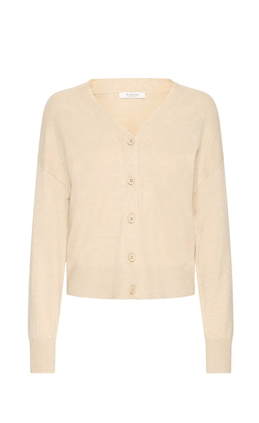Morla cardigan 2 - oyster melange
