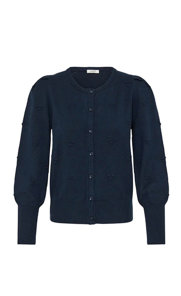 Manina structure cardigan - copenhagen night