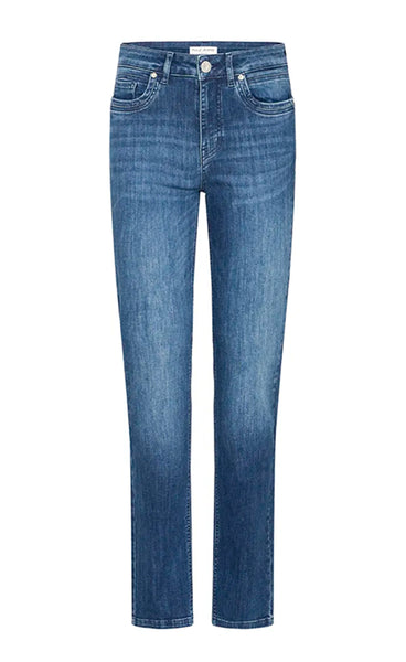 Ana HW straight jeans - dark blue denim