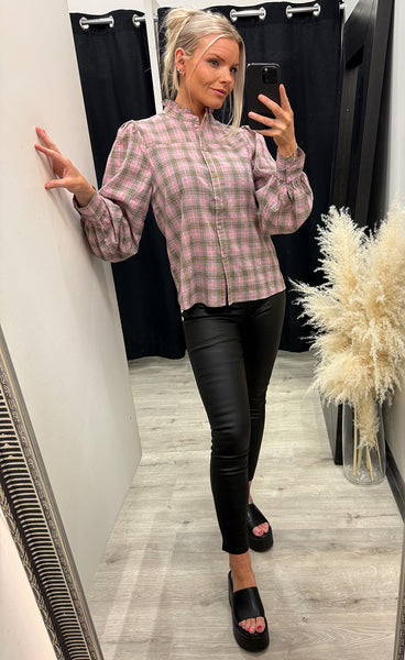 Aurora shirt - silver pink