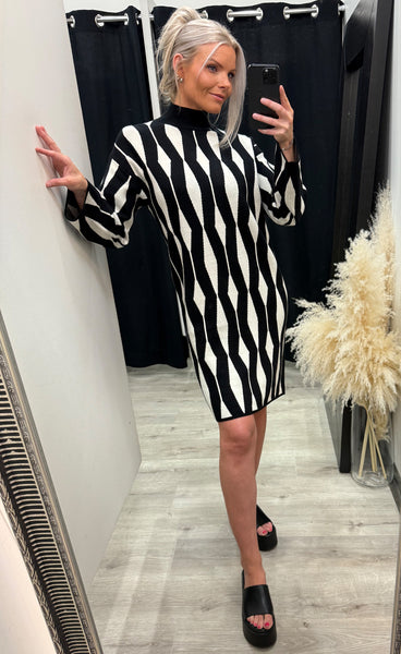 Otari jacquard dress - meteorite