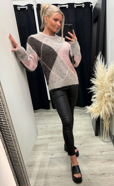 FREEQUENT Lulu pullover - desert taupe melange