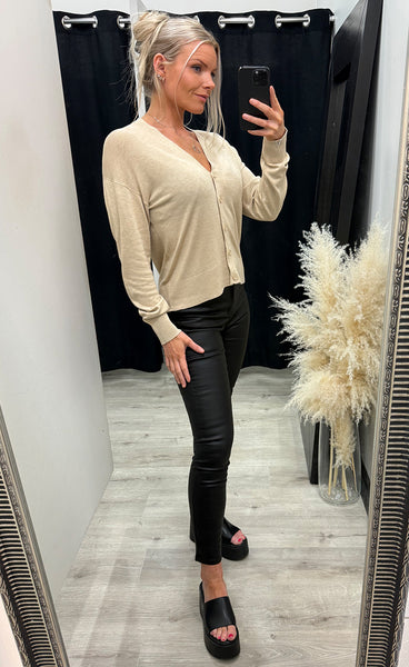 Morla cardigan 2 - oyster melange