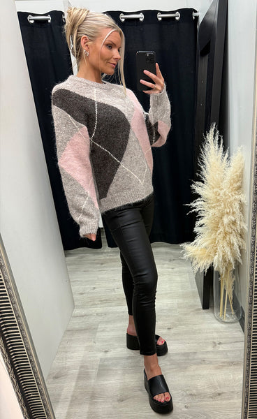 FREEQUENT Lulu pullover - desert taupe melange