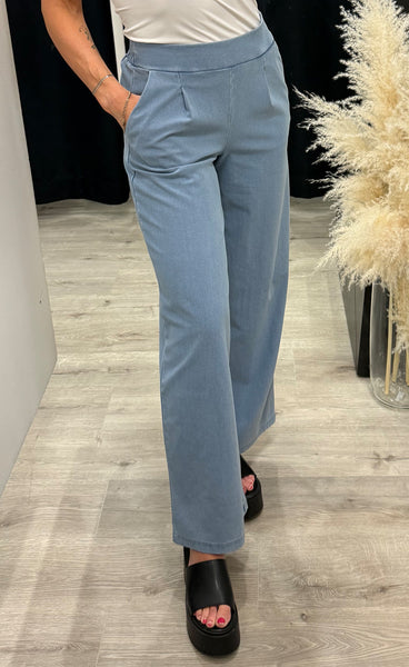 Kate denim long pants - light blue