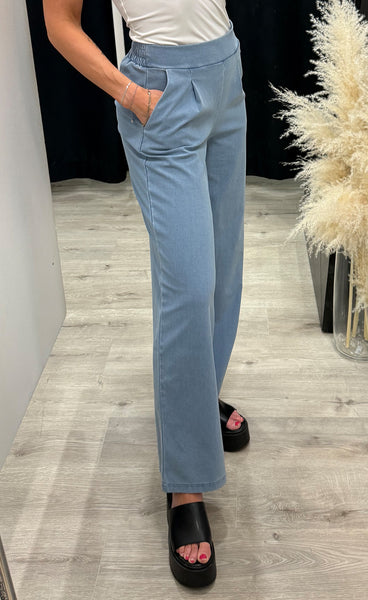 Kate denim long pants - light blue