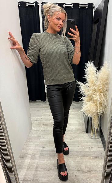 Damia tee 1 - smokey olive