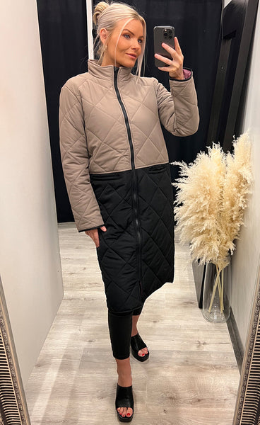 Sivus 306 jacket - beige/black