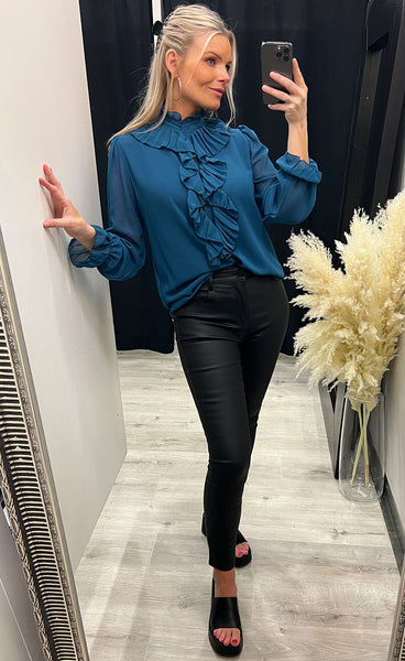Ruffle blouse - balsam