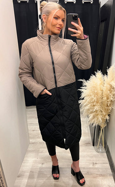Sivus 306 jacket - beige/black