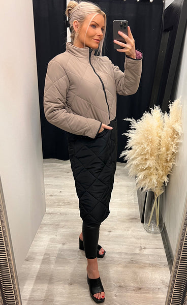 Sivus 306 jacket - beige/black