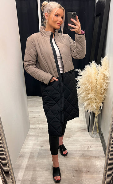 Sivus 306 jacket - beige/black