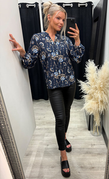 Kalia shirt 1 - navy floral
