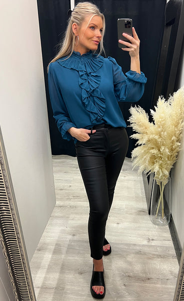 Ruffle blouse - balsam