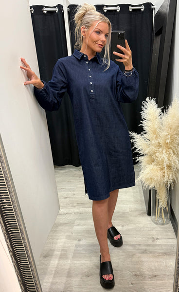 Chicago dress 7 - raw blue denim