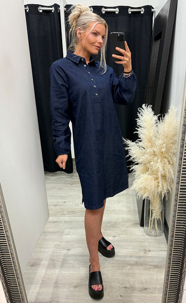Chicago dress 7 - raw blue denim