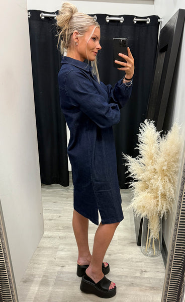 Chicago dress 7 - raw blue denim