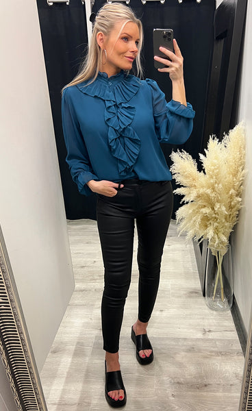 Ruffle blouse - balsam