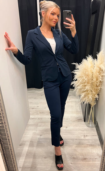 FRANSA stretch blazer - navy