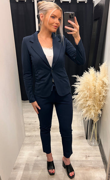 FRANSA stretch blazer - navy