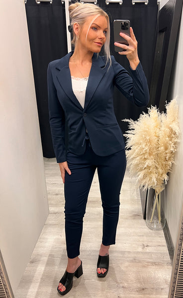 FRANSA stretch blazer - navy