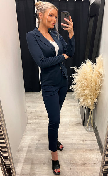 FRANSA stretch blazer - navy