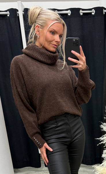 ICHI Kamara rollneck - chicory coffee
