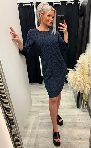 Lelani dress 1 - navy/black multi
