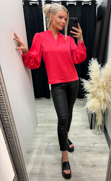Letta longsleeve - teaberry