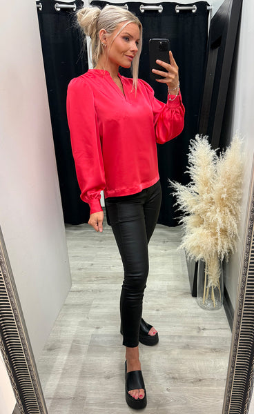 Letta longsleeve - teaberry