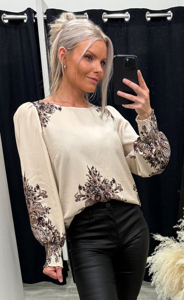 Dara blouse 3 - pumicestone paisley