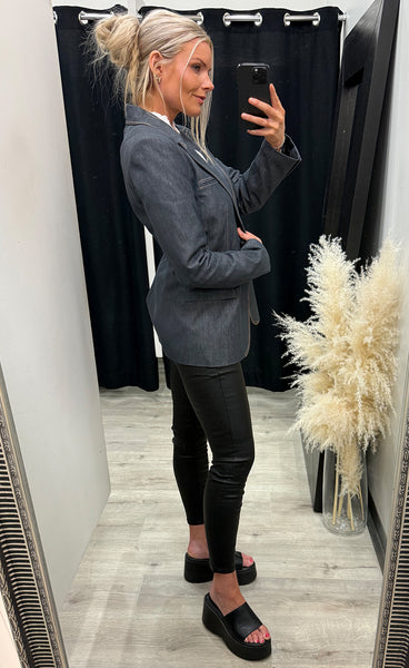 Bellis tiff blazer - blue denim