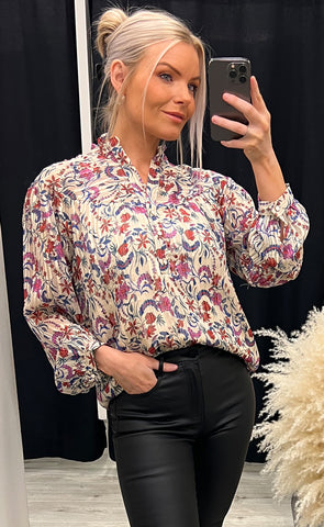 Chic blouse - ecru mix