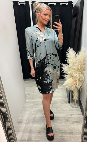 Cilje tunic dress - blue mint mix
