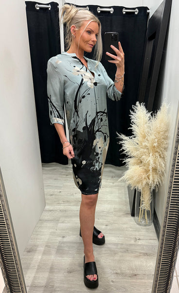 Cilje tunic dress - blue mint mix