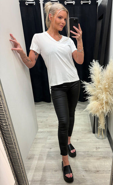 Cayla ruth tee - creme