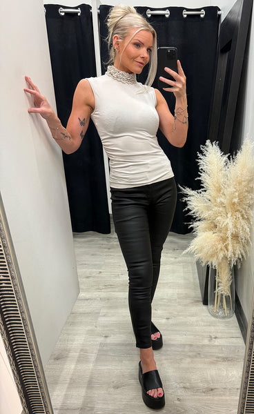 Cerina top - bone