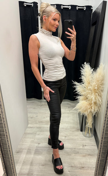 Cerina top - bone