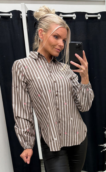 SP Istea shirt - brown stripes