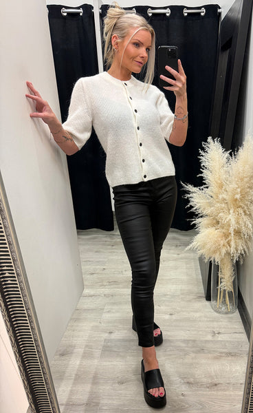 Jinie hope 2/4 cardigan - egret