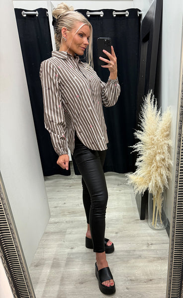 SP Istea shirt - brown stripes