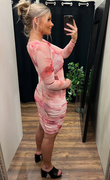 Hailey dress - pink gold