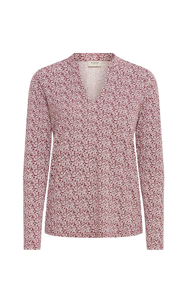 Amy blouse 2 - tiny petal syrah