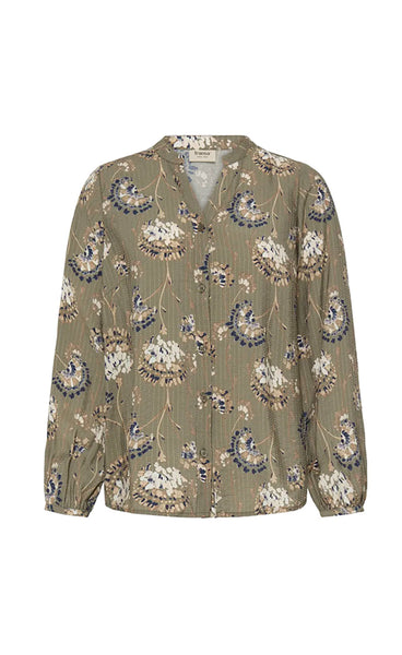 Kalia shirt 1 - olive floral