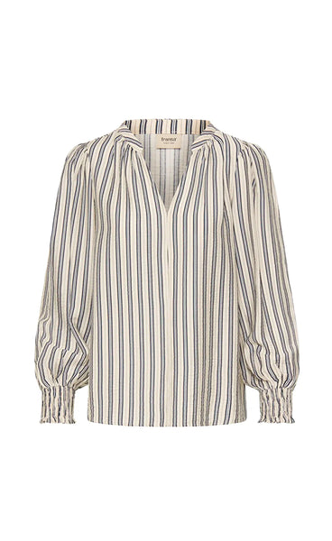 Kamilia blouse 1 - navy stripe