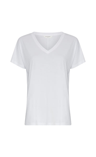 Fenya modal v-neck tee - bright white