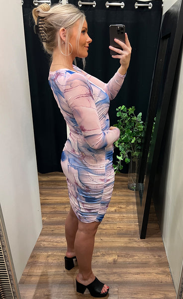 Hailey dress - lilas gold