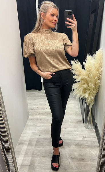 Gila blouse - gold sand