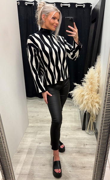 Otari jacquard jumper - meteorite