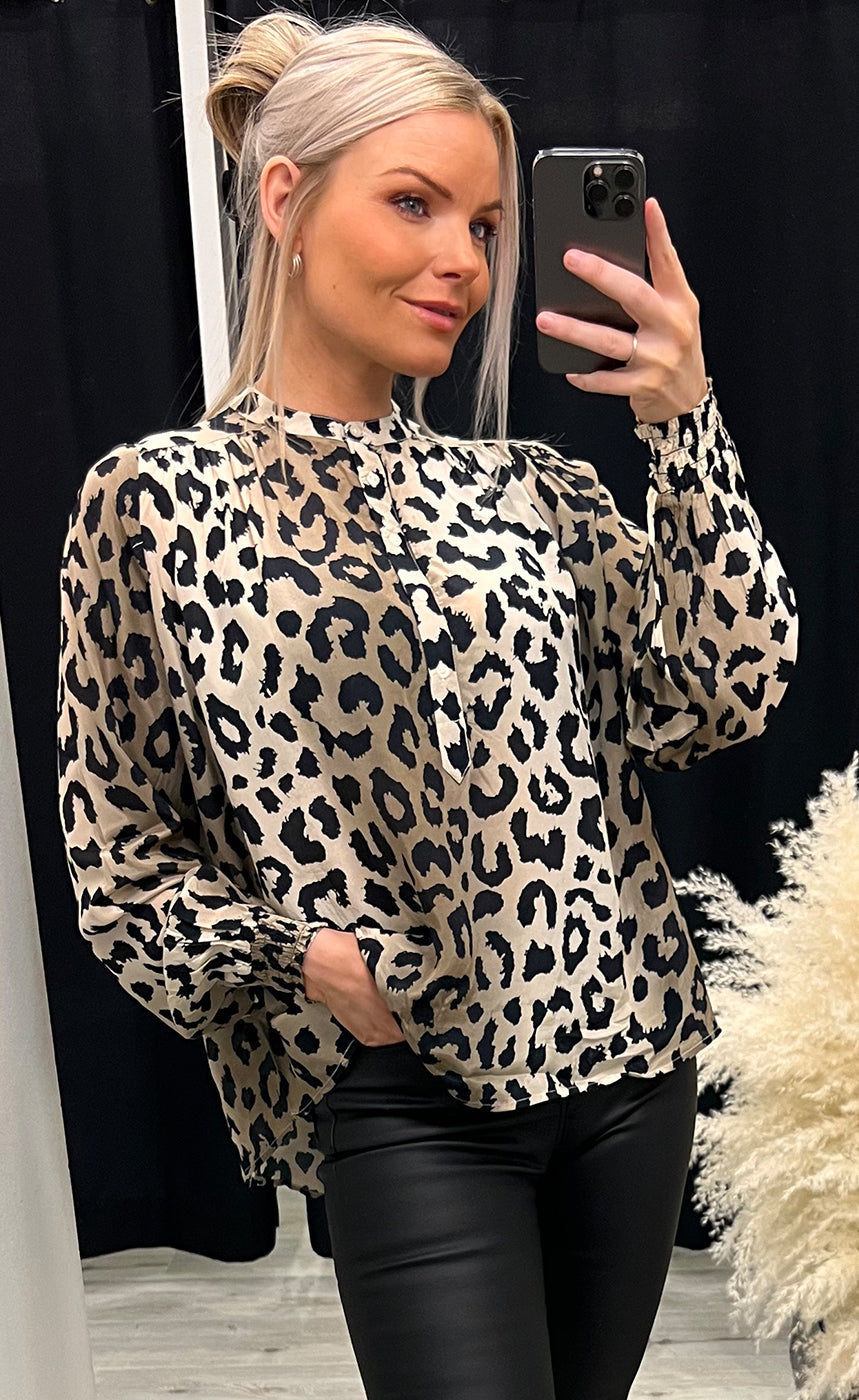Sonna blouse - leopard
